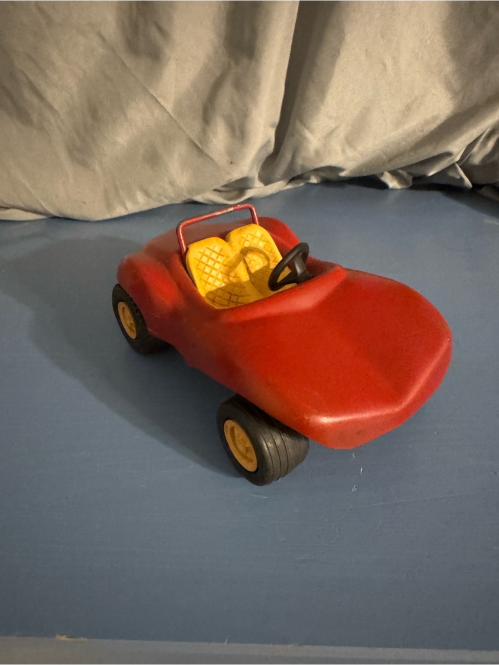 Tonka Red Toy Car with Yellow Seat and Wheel Accents